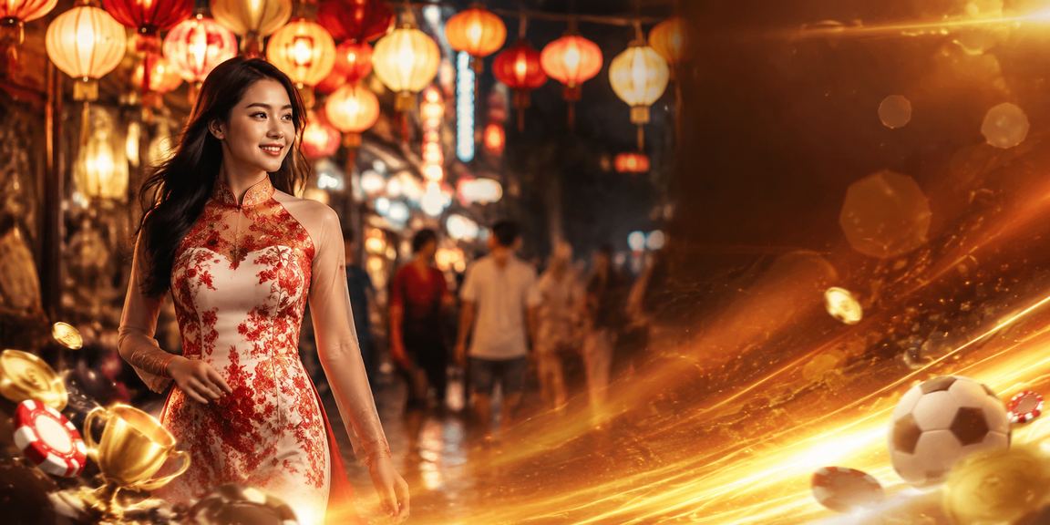 Người chơi card game trực tuyến tại chợ đêm Hà Nội buổi tối