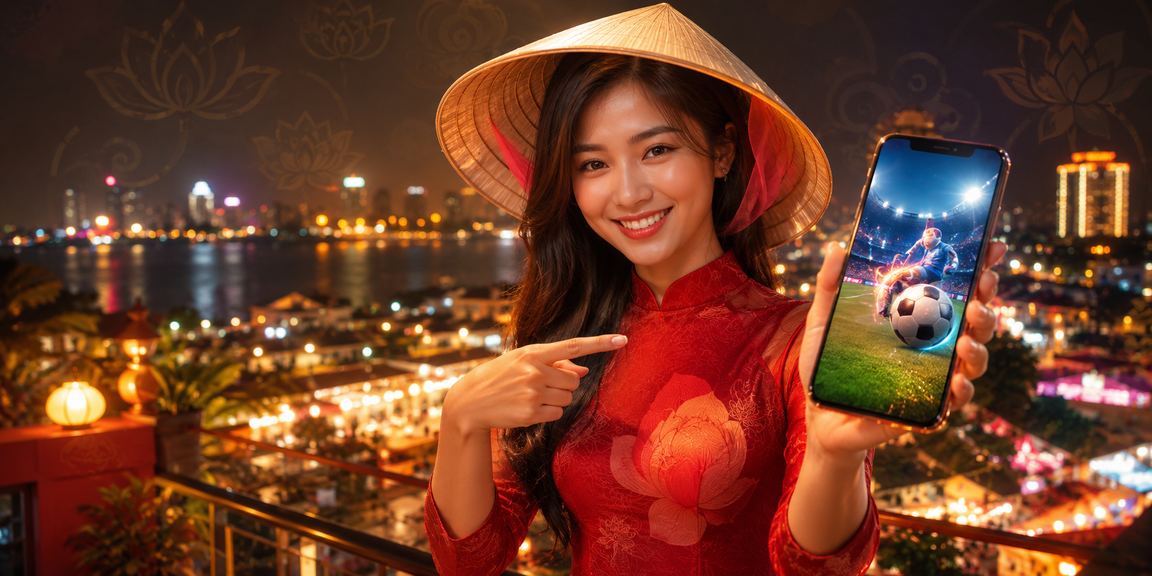 Người chơi đặt cược thể thao tại Hà Nội với nón lá truyền thống
