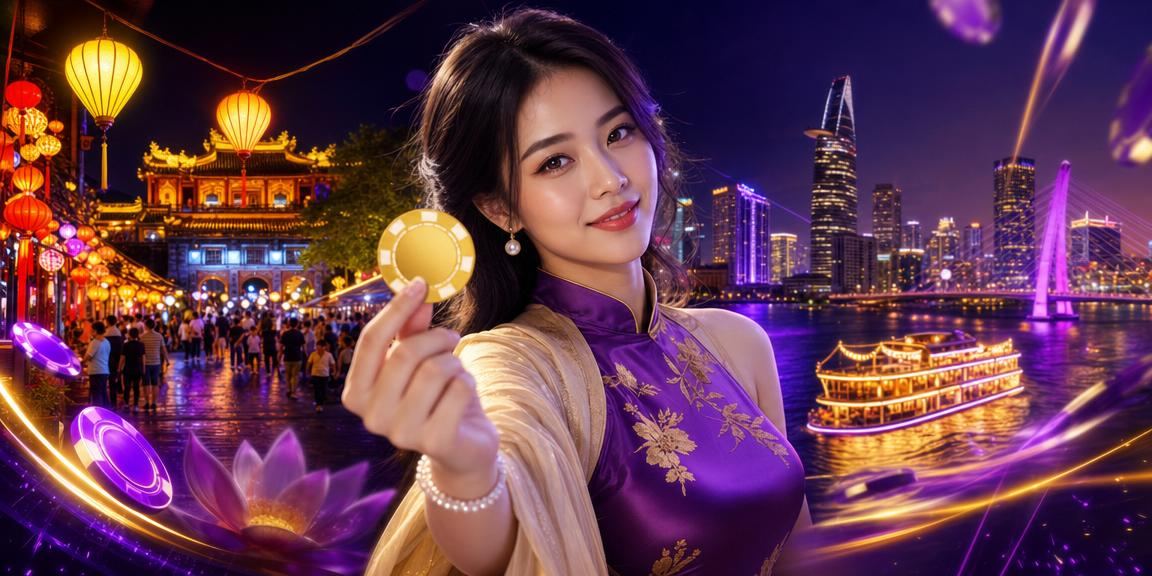 Khung cảnh chợ đêm Sài Gòn nhộn nhịp với hoạt động giải trí và cá cược trực tuyến
